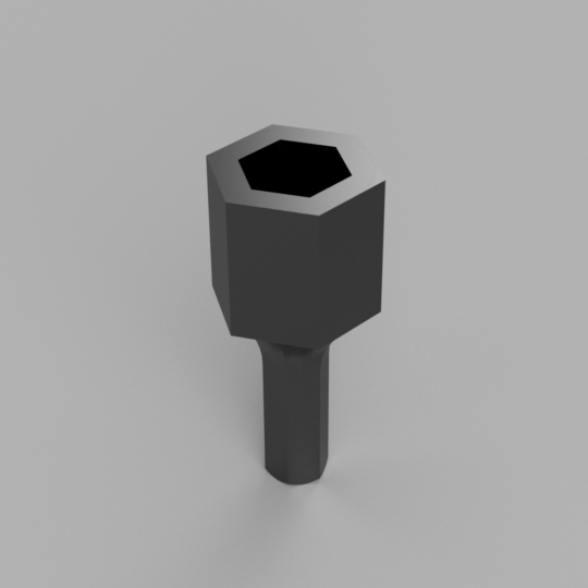 Hex Bit Adapter 4mm to 6mm with a magnet slot