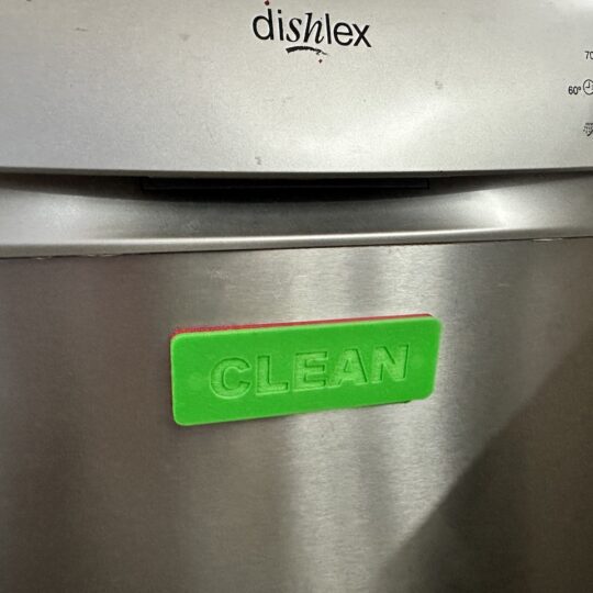 Dishwasher CLEAN/DIRTY Magnetic Sign STL