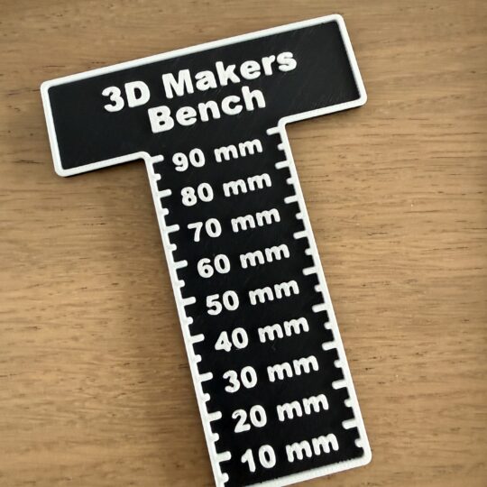 3D Makers Bench Ruler (STL) - Image 1